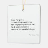 "Organische" definitie - Humor Music Dictionary En Keramisch Ornament (Links)