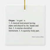 "Organische" definitie - Humor Music Dictionary En Keramisch Ornament (Achterkant)