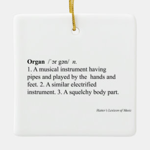 "Organische" definitie - Humor Music Dictionary En Keramisch Ornament