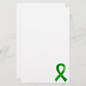 Organische donatie Groen lint 3 Briefpapier (Voorkant / Achterkant)