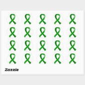 Organische donatie Groen lint 3 Ronde Sticker (Vel)