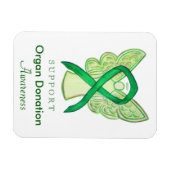 Organische donatie Groene Bewustmaking Koolstofmag Magneet (Horizontaal)