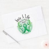 Organische donorvlieg 3 ronde sticker (Envelop)