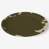 Organische eenvoud papieren bordje (Gekanteld)