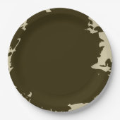 Organische eenvoud papieren bordje (Voorkant)