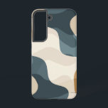 Organische Flow Patroon Telefoonhoes Samsung Galaxy Hoesje<br><div class="desc">Gebogen,  organische vormen vloeien over het hoesje in aardse,  neutrale tinten - een moderne minimalistische expressie van het ritme van de natuur.</div>