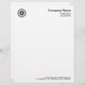 Organische geometrie 011 briefhoofd ontwerp (Voorkant / Achterkant)