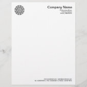 Organische geometrie 013 briefhoofd ontwerp (Voorkant)