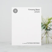 Organische geometrie 09 briefhoofd ontwerp (Staand voorkant)