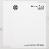 Organische geometrie 09 briefhoofd ontwerp (Voorkant / Achterkant)
