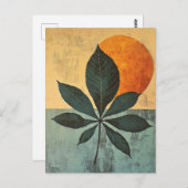 Organische geometrie #124 briefkaart (Voorkant / Achterkant)