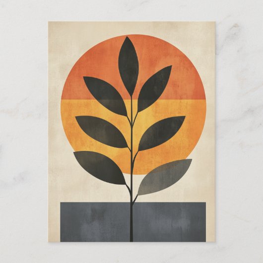 Organische geometrie #129 briefkaart (Voorkant)