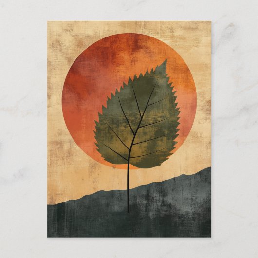 Organische geometrie #134 briefkaart (Voorkant)