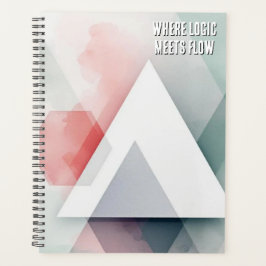 Organische Geometrie Fusie | Waterverf & Geometris Planner
