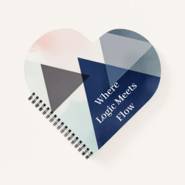 Organische Geometrie Fusie | Waterverf Notitieboek