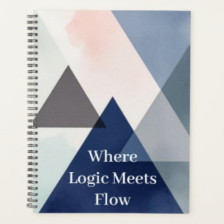 Organische Geometrie Fusie | Waterverf Planner