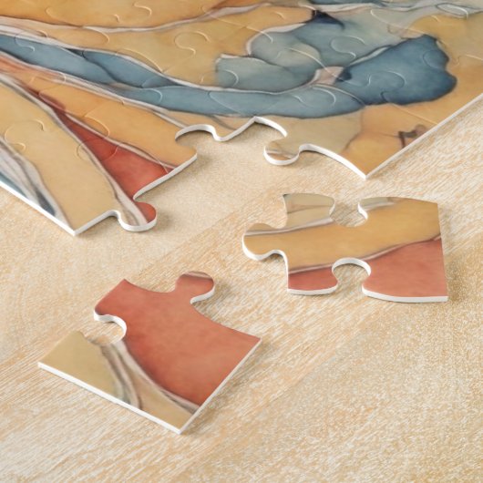 Organische Geometrie Symfonie Liefhebber V3 Legpuzzel (Zijkant)