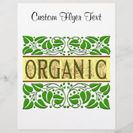 Organische Gezegde Flyer Sjabloon