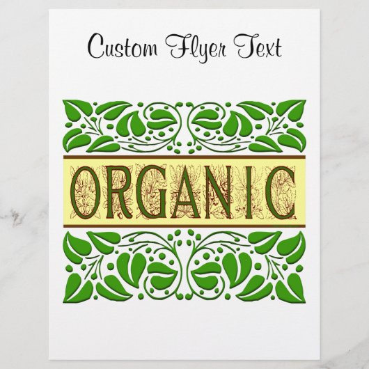 Organische Gezegde Flyer Sjabloon (Voorkant)