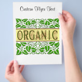 Organische Gezegde Flyer Sjabloon (Hand)