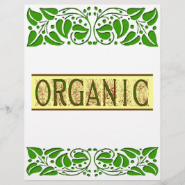 Organische Gezegde Flyer Sjabloon