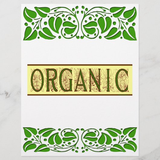 Organische Gezegde Flyer Sjabloon (Voorkant)