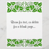 Organische Gezegde Flyer Sjabloon (Achterkant)