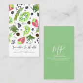 Organische gladde fruitstandaard Drink melkschudde Visitekaartje (Voorkant / Achterkant)