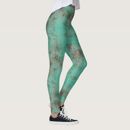 Organische Groene Robot Leggings ★ Psydefx★ (Rechts)