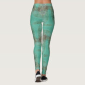 Organische Groene Robot Leggings ★ Psydefx★ (Achterkant)