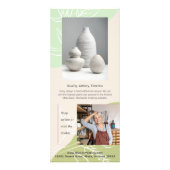 Organische Groenen Creative Marketing Rack Kaart (Achterkant)