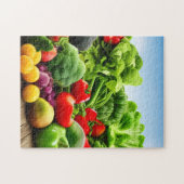 Organische groenten en fruit Jigzaag Puzzle Legpuzzel (Horizontaal)