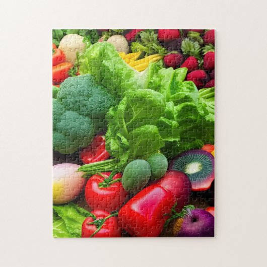 Organische groenten en fruit Jigzaag Puzzle Legpuzzel (Verticaal)