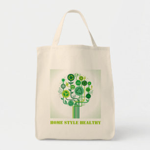 Organische herbruikbare kruidzak tote bag
