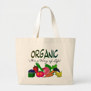 ORGANISCHE "Het is een manier van leven"—organis Grote Tote Bag