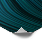 Organische Kunst Molten plastic Zachte Stranden Bl Poster (Hoek)