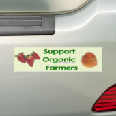 Organische landbouwers bumpersticker (Op auto)