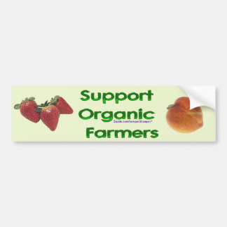 Organische landbouwers bumpersticker