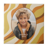 Organische lijn Abstracte kunst - 1 foto - Honingk Tegeltje (Voorkant)