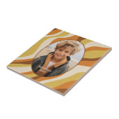 Organische lijn Abstracte kunst - 1 foto - Honingk Tegeltje (Zijkant)