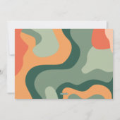 Organische lijn abstracte kunst - 1 foto Jade Kora Feestdagenkaart (Achterkant)