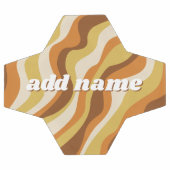 Organische lijn Abstracte kunst - Naam toevoegen H Voetbal (Enkel)