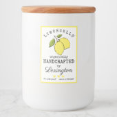 Organische Limoncello voor een klein flesje label  Voedselcontainer Etiket (Voorkant)
