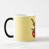 Organische lover Sparrow Eating Red Tomato | Naam  Magische Mok (Links)