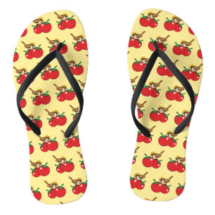 Organische lover Sparrow Eating Red Tomato Teenslippers