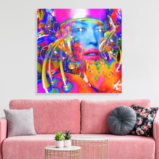 Organische machine canvas afdruk (Insitu (Woonkamer))