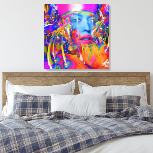 Organische machine canvas afdruk (Insitu (Slaapkamer))