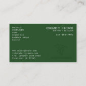 organische microgreens visitekaartje (Voorkant)