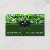 organische microgreens visitekaartje (Voorkant)