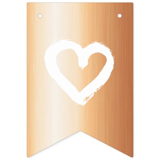 Organische minimalistische natuurlijke bruiloft Br Vlaggetjes (Derde vlag)